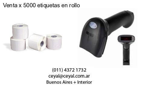 Venta x 5000 etiquetas en rollo