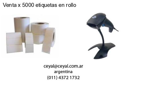Venta x 5000 etiquetas en rollo