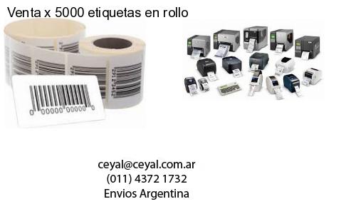 Venta x 5000 etiquetas en rollo