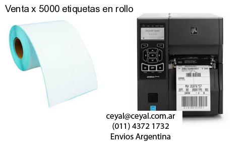 Venta x 5000 etiquetas en rollo