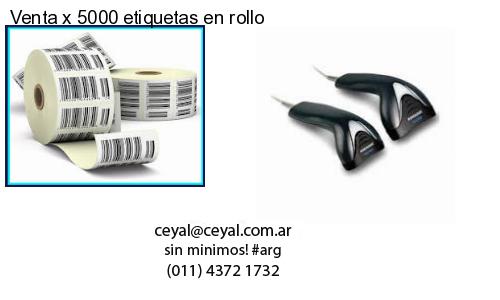 Venta x 5000 etiquetas en rollo