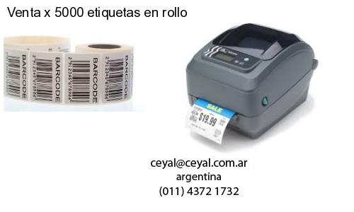 Venta x 5000 etiquetas en rollo