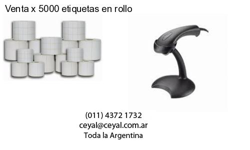 Venta x 5000 etiquetas en rollo