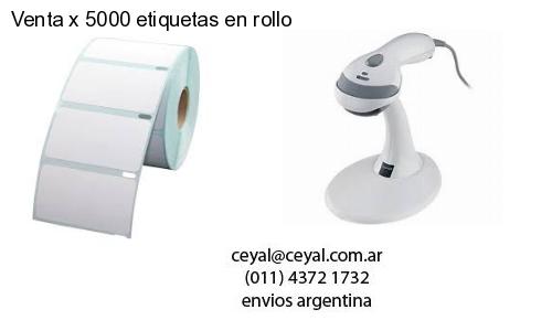 Venta x 5000 etiquetas en rollo