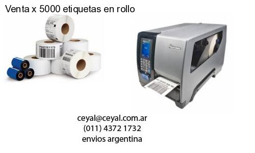 Venta x 5000 etiquetas en rollo