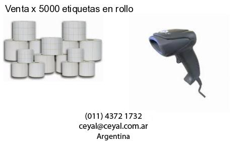 Venta x 5000 etiquetas en rollo