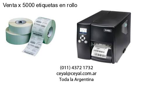 Venta x 5000 etiquetas en rollo