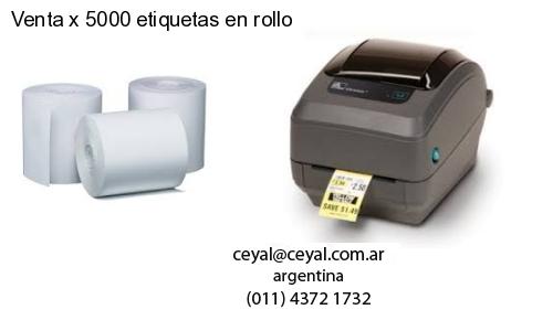 Venta x 5000 etiquetas en rollo