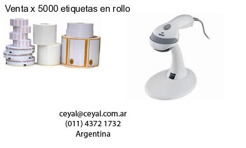 Venta x 5000 etiquetas en rollo
