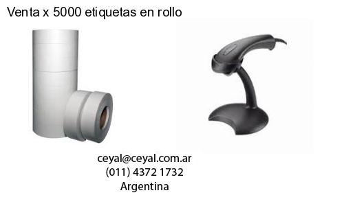 Venta x 5000 etiquetas en rollo