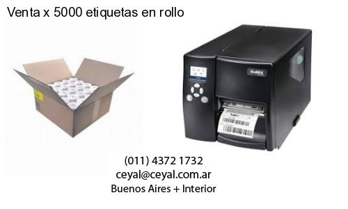 Venta x 5000 etiquetas en rollo