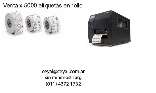 Venta x 5000 etiquetas en rollo
