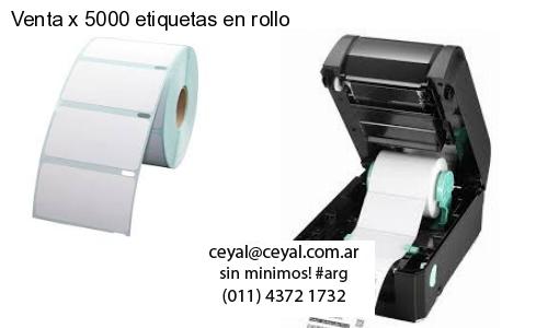 Venta x 5000 etiquetas en rollo