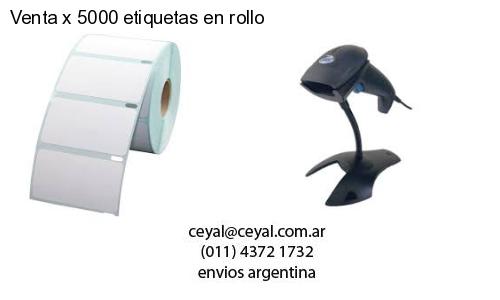 Venta x 5000 etiquetas en rollo