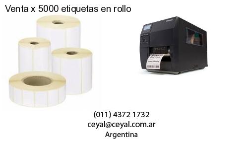 Venta x 5000 etiquetas en rollo