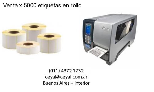 Venta x 5000 etiquetas en rollo