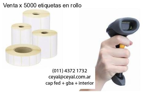 Venta x 5000 etiquetas en rollo