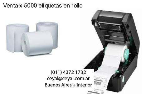 Venta x 5000 etiquetas en rollo