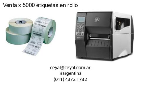 Venta x 5000 etiquetas en rollo
