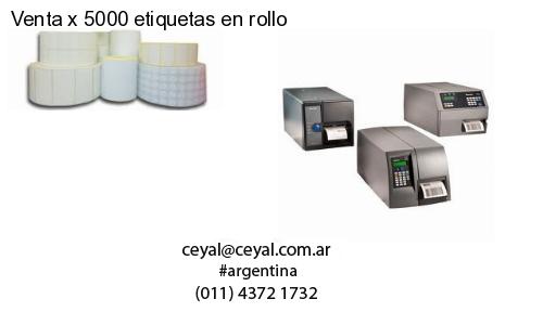 Venta x 5000 etiquetas en rollo