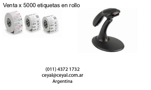 Venta x 5000 etiquetas en rollo