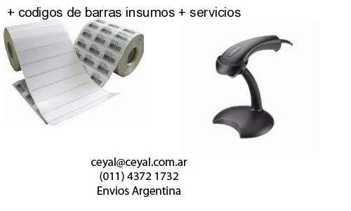 codigos de barras insumos servicios