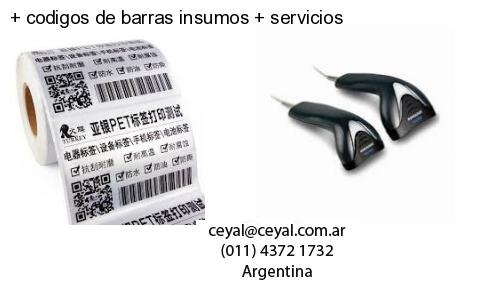 codigos de barras insumos servicios