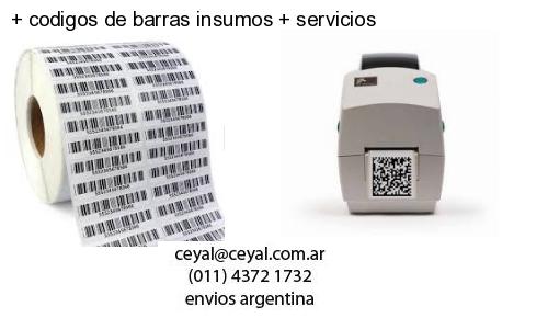codigos de barras insumos servicios