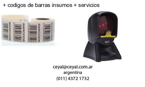   codigos de barras insumos   servicios
