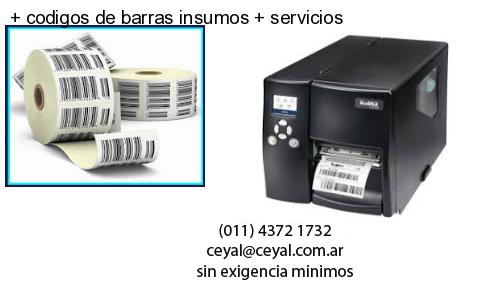 codigos de barras insumos servicios