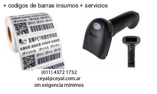 codigos de barras insumos servicios