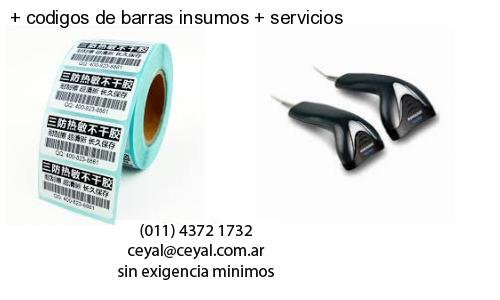codigos de barras insumos servicios