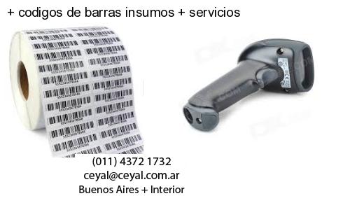 codigos de barras insumos servicios