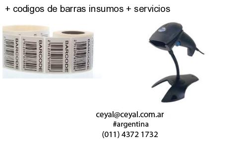   codigos de barras insumos   servicios