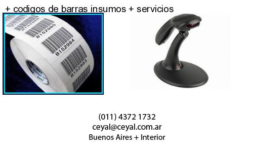 codigos de barras insumos servicios