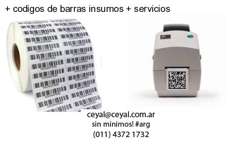   codigos de barras insumos   servicios