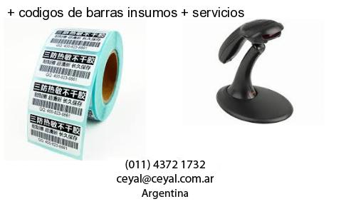 codigos de barras insumos servicios