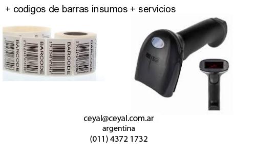 codigos de barras insumos servicios