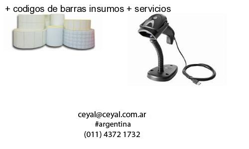   codigos de barras insumos   servicios