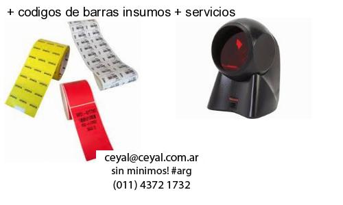   codigos de barras insumos   servicios
