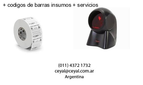 codigos de barras insumos servicios