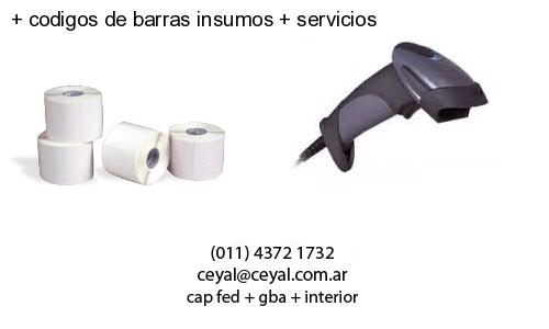 codigos de barras insumos servicios