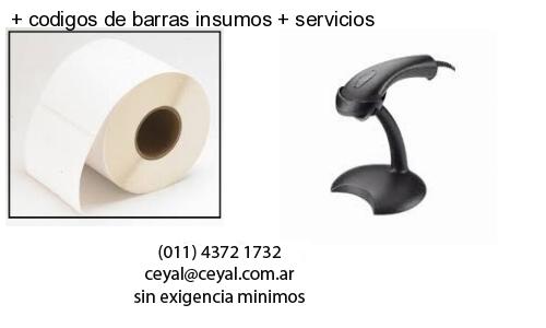 codigos de barras insumos servicios