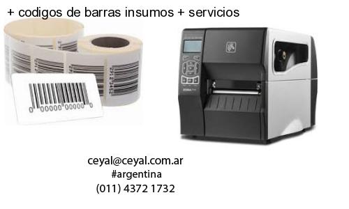 codigos de barras insumos servicios
