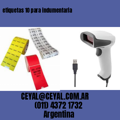 etiquetas 10 para indumentaria