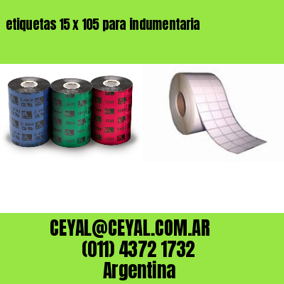 etiquetas 15 x 105 para indumentaria