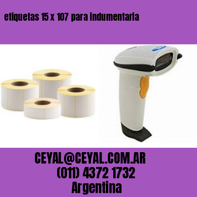 etiquetas 15 x 107 para indumentaria