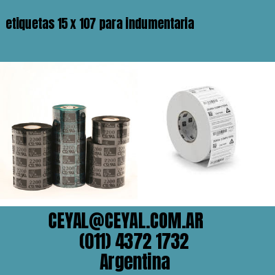etiquetas 15 x 107 para indumentaria