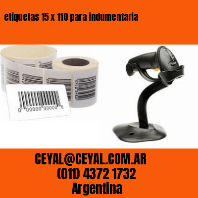 etiquetas 15 x 110 para indumentaria