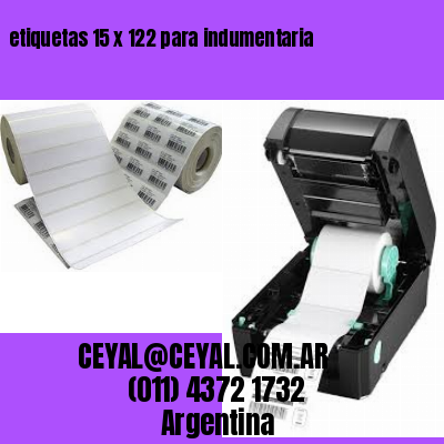 etiquetas 15 x 122 para indumentaria